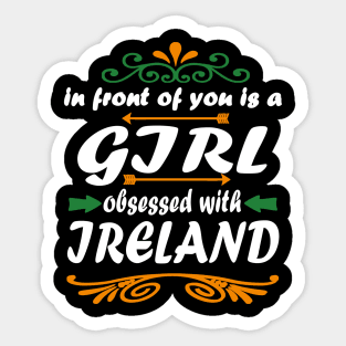 Ireland Irrin Mrs. St. Patrick's Day gift saying Sticker